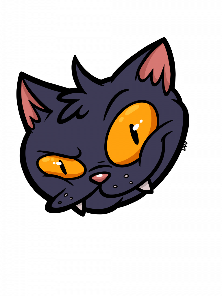 Black Cat Sticker